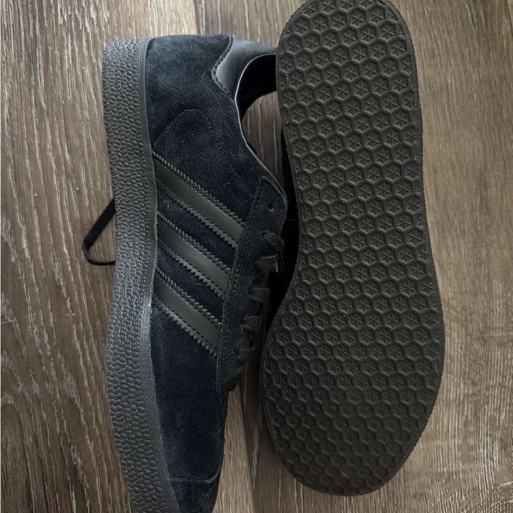 adidas Gazelle Black Suede Low-Top Sneakers